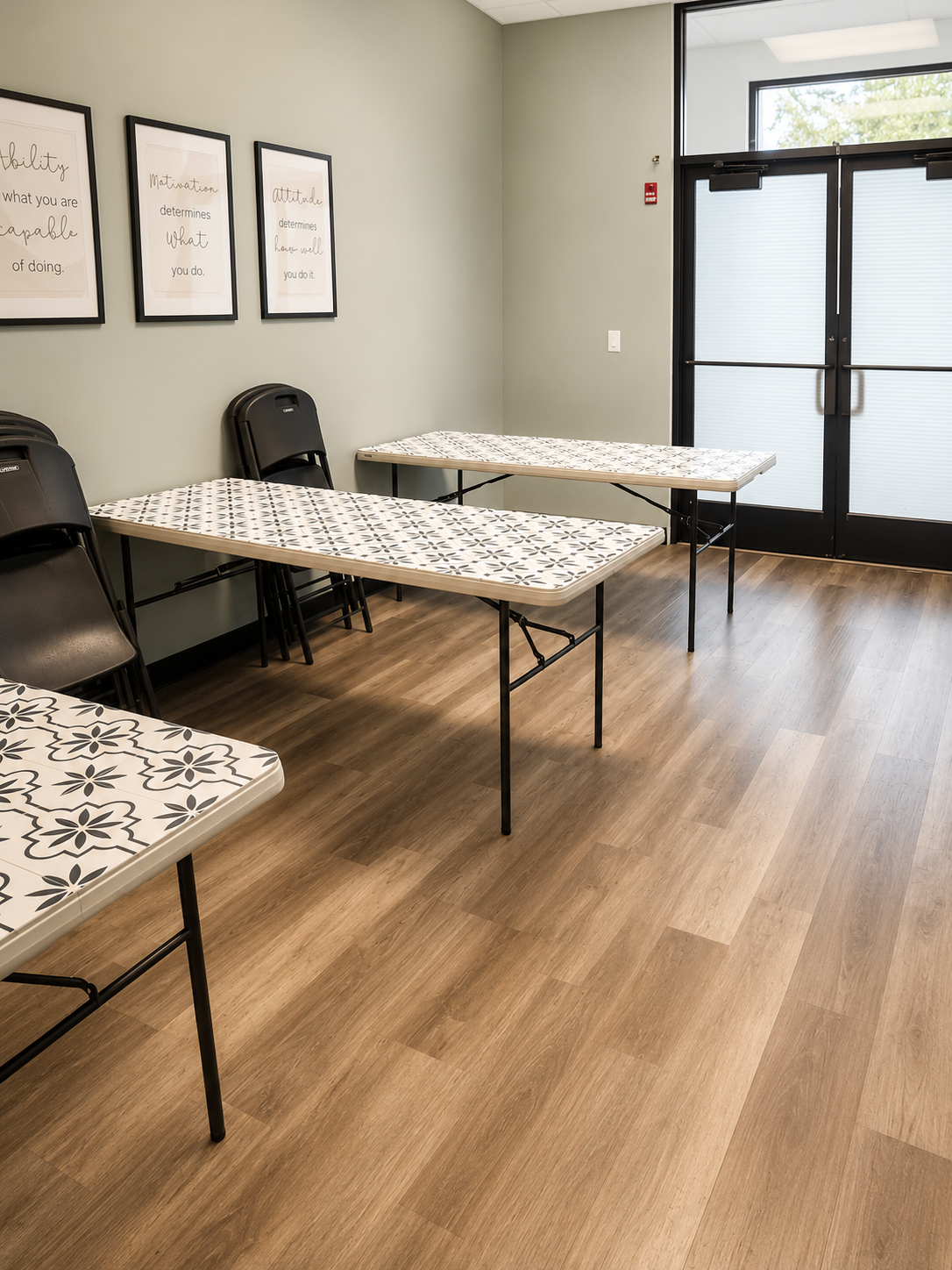 Small classroom used for focused beauty education and training