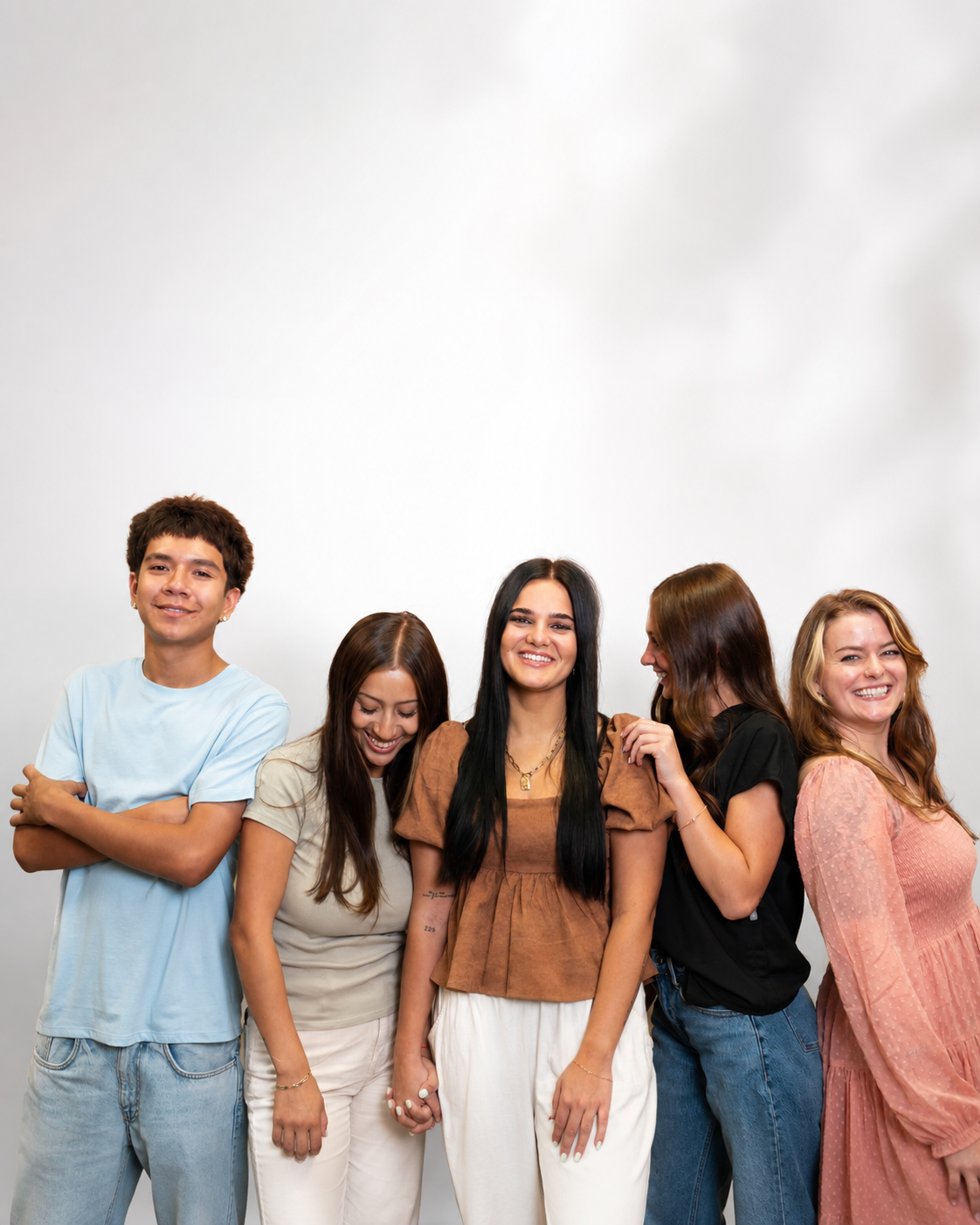 RACE beauty school students together on campus in Provo, Utah